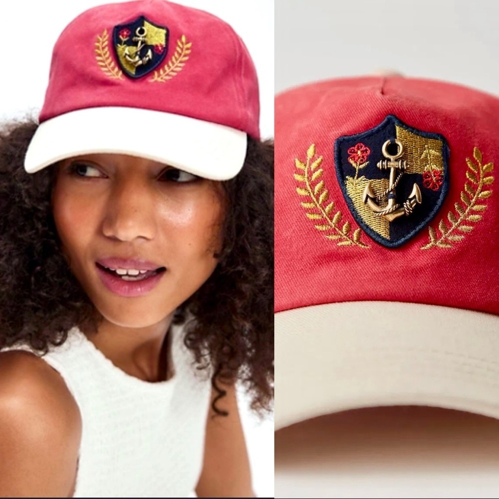Free People Anchor Charmed Nautical Baseball Hat